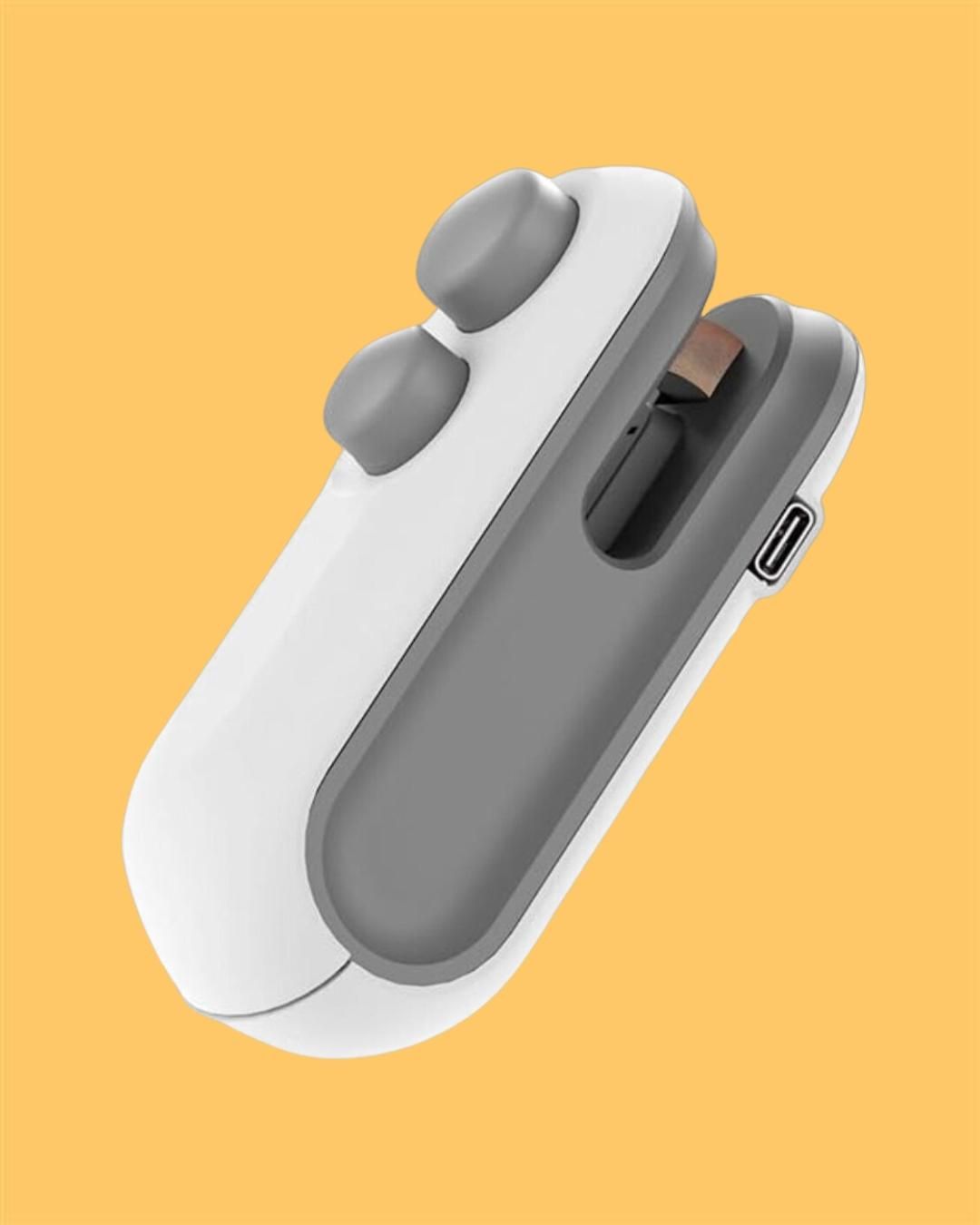 2-in-1 Portable Mini Bag Sealer & Cutter – USB Rechargeable Heat Sealing Machine