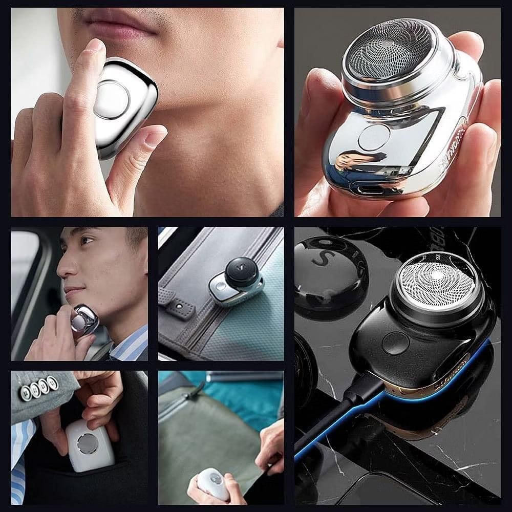 Mini Electric Beard Shaver For Men – Portable USB Rechargeable Travel Razor for Smooth Grooming