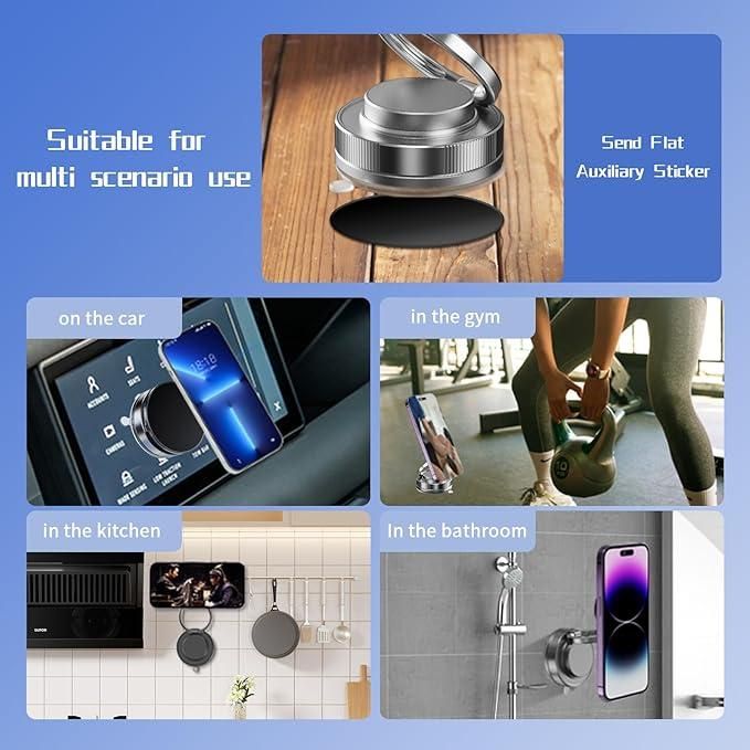 Vacuum Magnetic Phone Stand – Foldable & Portable