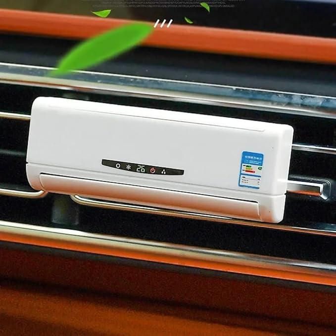 Solar-Powered Mini AC Car Air Freshener With a Built-In Perfume Diffuser and for long term freshness