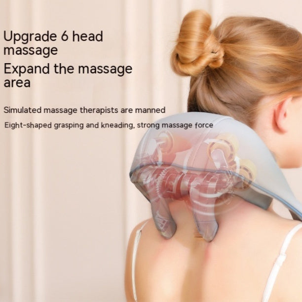 Rechargeable Neck and Back Massager - Deep Massage for Pain Relief with Long-Lasting Portable Design